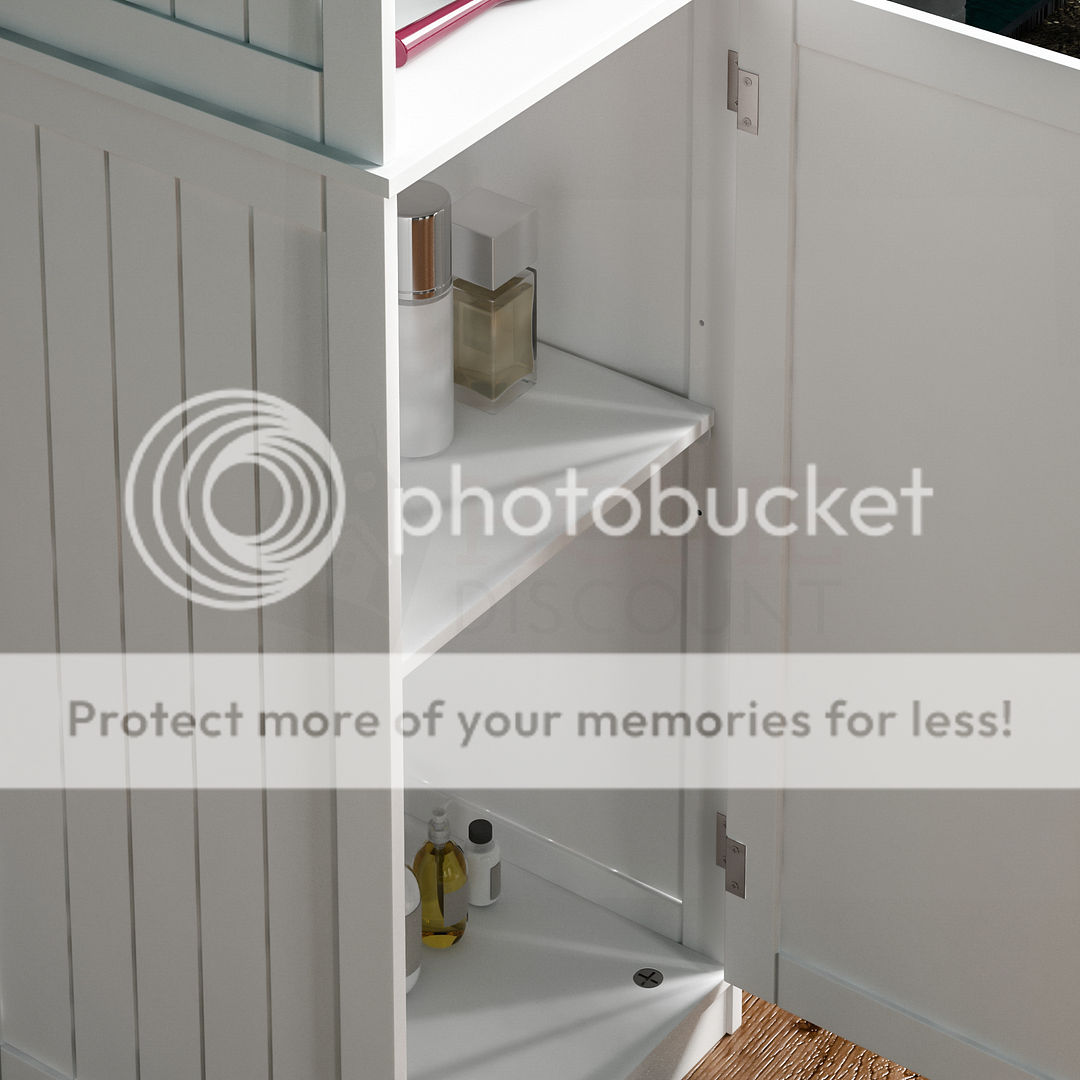 Priano Bathroom Door Drawer Wall Mounted Storage Free Standing